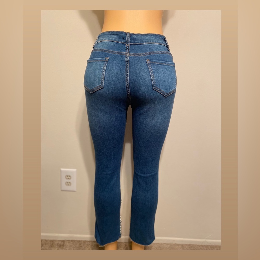 Rock Star Rhinestone Jeans - Picture 2 of 2